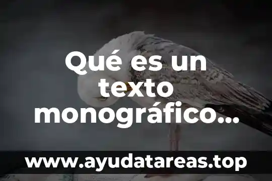 Que es un argumento y como identificarlo en un texto 7 Qué es un texto monográfico información corta