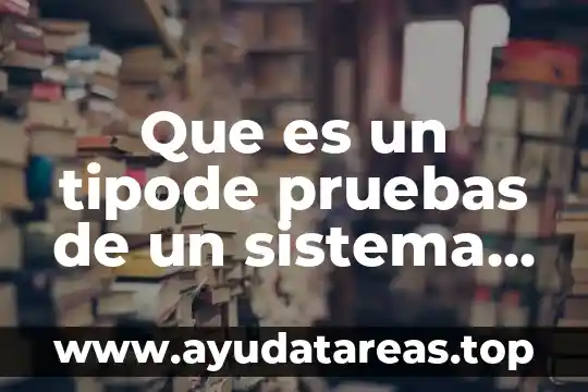 Sistema de monitoreo e informaci贸n Datatur que es 5 Que es un tipode pruebas de un sistema de informacion