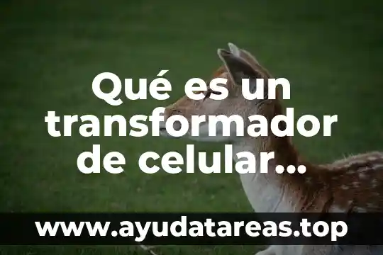 Qué es un transformador de celular definición
