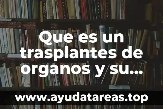 Qué es un número capicúa 6 Que es un trasplantes de organos y su importancia