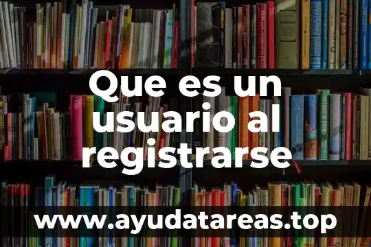 Qué es un número de identificación de usuario 8 Que es un usuario al registrarse