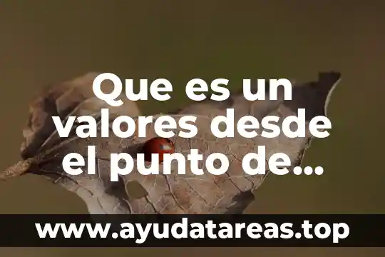 Que es un valores desde el punto de vista bioetico