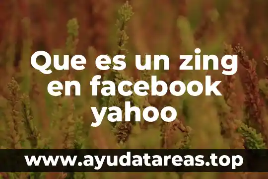 Que es ser generador de conversacion en facebook 8 Que es un zing en facebook yahoo