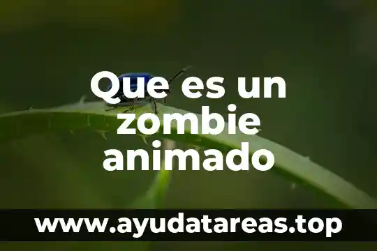 Que es medir animado 6 Que es un zombie animado