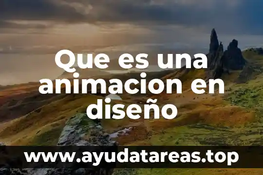 Que es una animacion en diseño