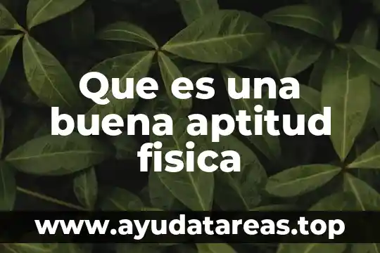 Para que es buena la agua de alcachofa 5 Que es una buena aptitud fisica