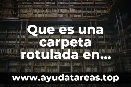 Que es la seguridad informatica en el equipo de computo 6 Que es una carpeta rotulada en computo