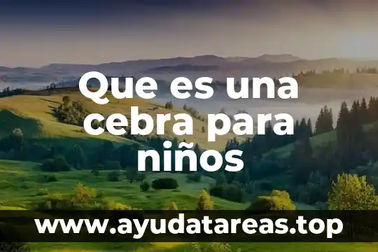 Qué es el polen de la flor para niños 3 Que es una cebra para niños