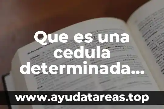 Que es un cedula medica tipo c1 8 Que es una cedula determinada seguro social