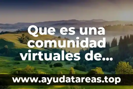 Que es una comunidad virtuales de negocios