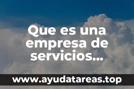 Que es la estrategia de internacionalizacion servicios 5 Que es una empresa de servicios transitorios