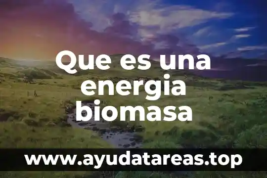 Que es la energia biomasa y comose transforma 3 Que es una energia biomasa