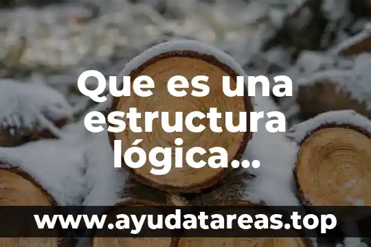 Que es una estructura lógica condicional