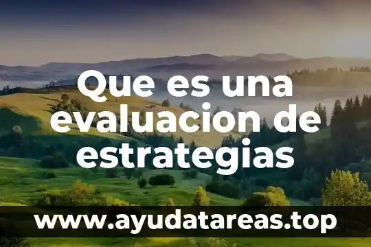 Que es una metáfora en artes 8 Que es una evaluacion de estrategias