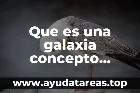 Que es una galaxia concepto extenso