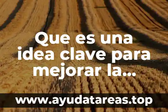 Que es una idea clave para mejorar la práctica educativa