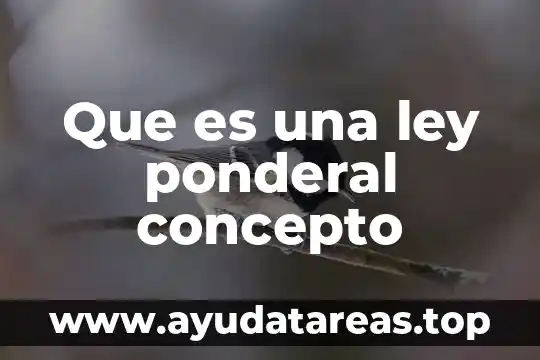 Ácido clorhídrico que es significado y concepto 6 Que es una ley ponderal concepto