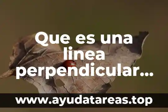 Que es una figura perpendicular yahoo 3 Que es una linea perpendicular en geometria