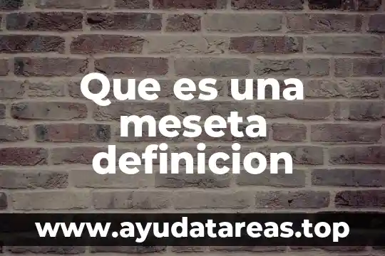 Qué es gratinar definición 3 Que es una meseta definicion