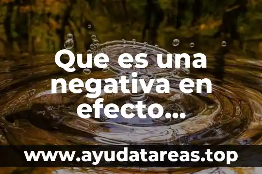 Que es una negativa en efecto devolutivo