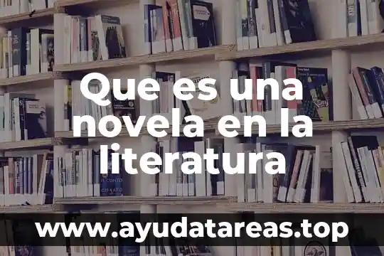 Que es epoca literaria en literatura 6 Que es una novela en la literatura