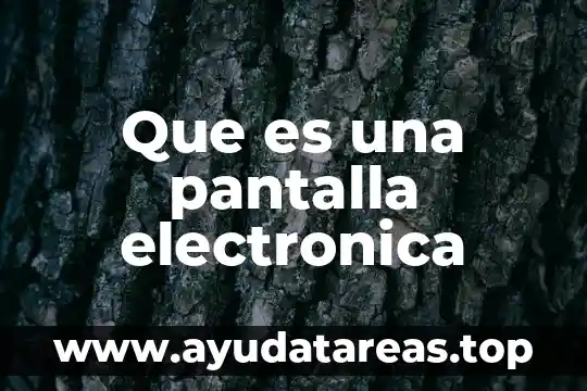 Que es la pantalla negra de la muerte celular 6 Que es una pantalla electronica