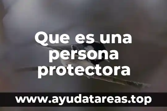 Que es un sobrenombre persona 8 Que es una persona protectora