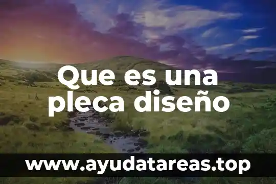 Que es una pleca diseño
