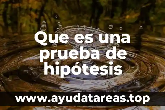 En la prueba de embarazo invalida que es 5 Que es una prueba de hipótesis