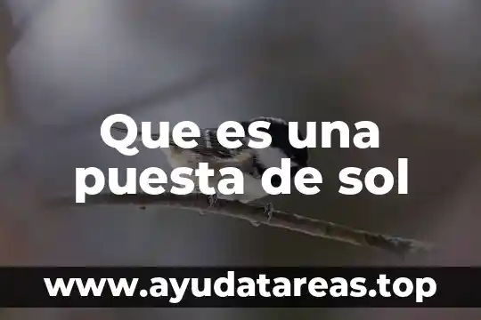 Sol frio que es 8 Que es una puesta de sol