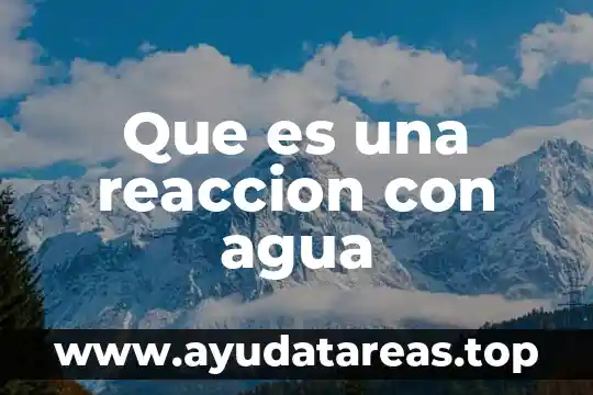 Para qué es el agua de hamamelis 7 Que es una reaccion con agua