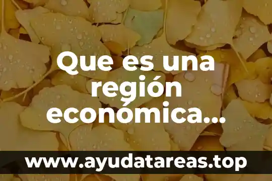 Que es el respeto a la justicia social y economica 8 Que es una región económica yahoo