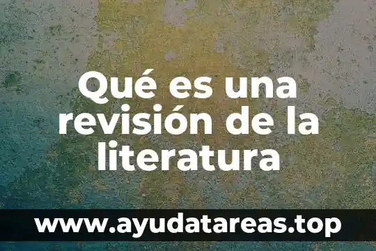 Qué es número de revisión en Cisco 6 Qué es una revisión de la literatura