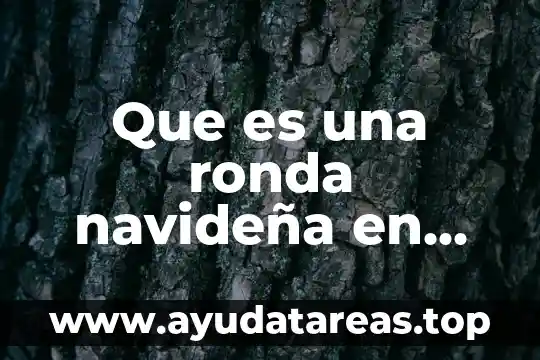 Para qué es indispensable el cloro en el agua 5 Que es una ronda navideña en artes