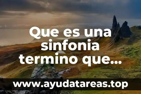 Soñar un parto sin dolor y que es niño 6 Que es una sinfonia termino que significa sonar juntos