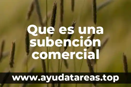 Que es un mensaje subliminal en un comercial 5 Que es una subención comercial