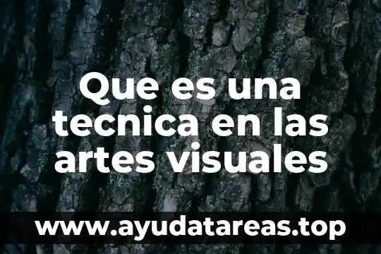 Que es valor del color de artes visuales 5 Que es una tecnica en las artes visuales