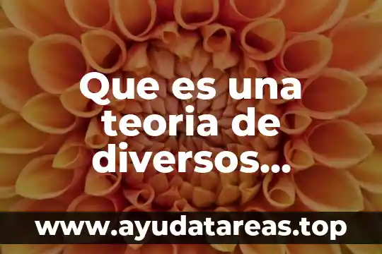 Que es una teoria de diversos autores