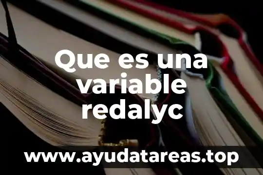 Que es una variable matematica y tipos 3 Que es una variable redalyc