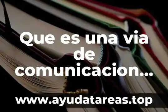 Que es la via de apremio concepto de auores 8 Que es una via de comunicacion terrestre