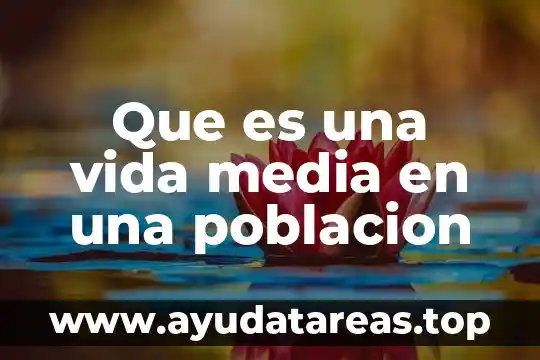 Que es una vida media en una poblacion
