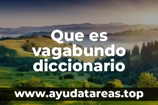 Investiga en el diccionario que es litoral 3 Que es vagabundo diccionario