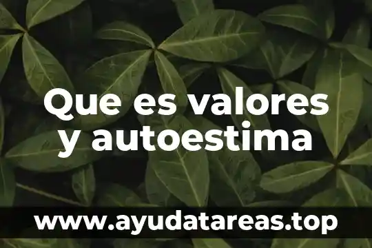 Que es la sencillez en valores del ser 3 Que es valores y autoestima