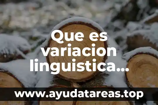 Que es idea y caracteristicas linguistica 5 Que es variacion linguistica yahoo