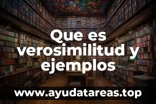 Que es verosimilitud y ejemplos