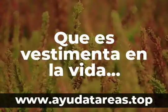 Que es la quimica en la vida cotidiana 6 Que es vestimenta en la vida cotidiana