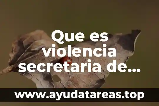 Ciencias de la salud que es sueño 8 Que es violencia secretaria de salud