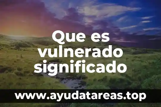 Qué es un servidor web significado 7 Que es vulnerado significado