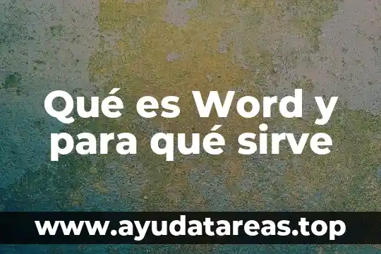 Número de palabras de Word que es 8 Qué es Word y para qué sirve