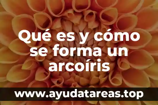 Qué es y cómo se forma un arcoíris